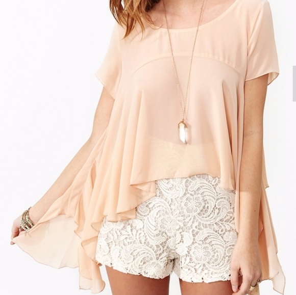 Babydoll Chiffon Top - Picture 2 of 6